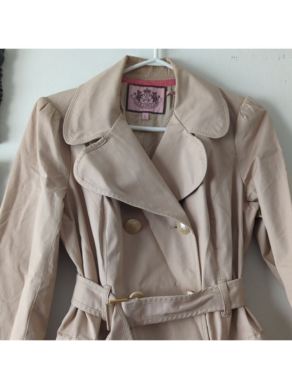 JUICY Couture Double Breasted Coat - Picture 2 of 16